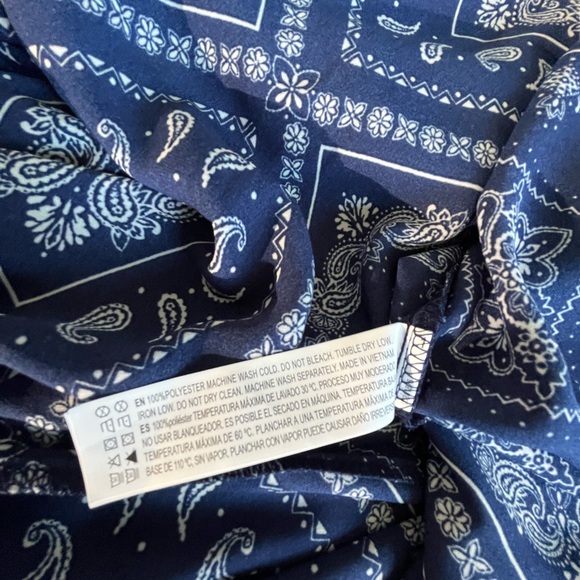 Navy patterned maxi dress - Picture 4 of 5